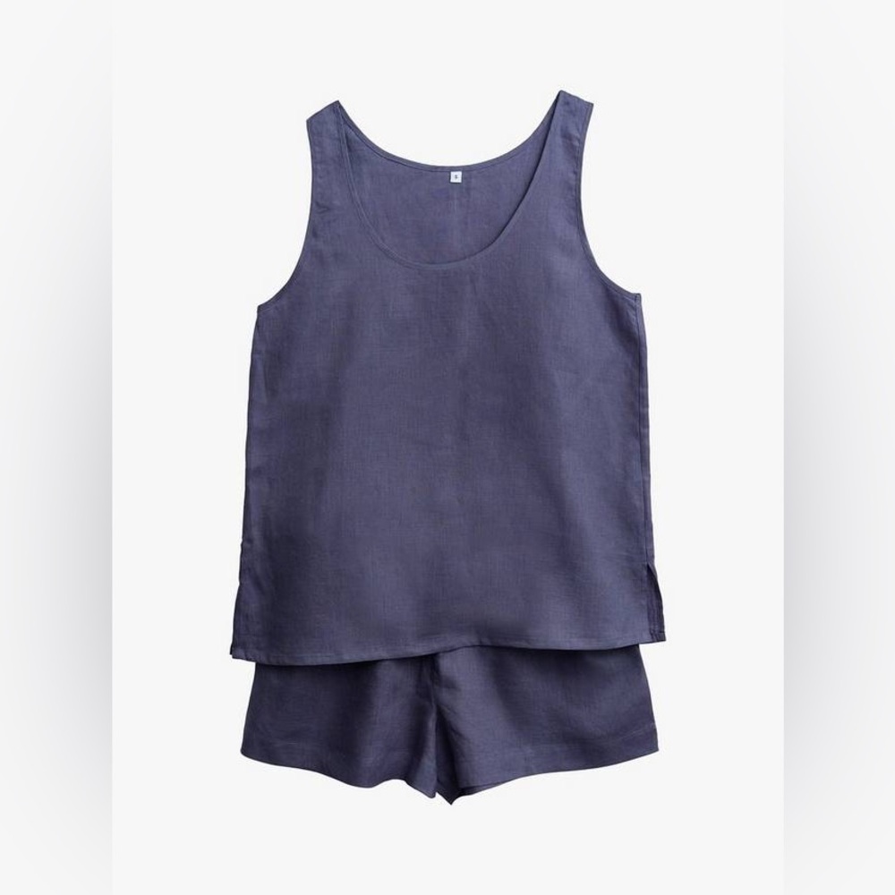 Piglet in bed tank short set sz S